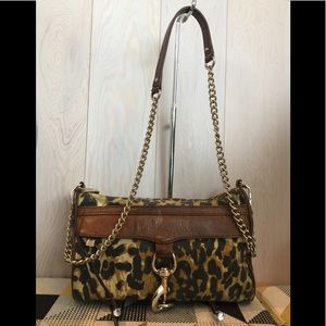 Rebecca Minkoff Animal Print Canvas & Leather Bag